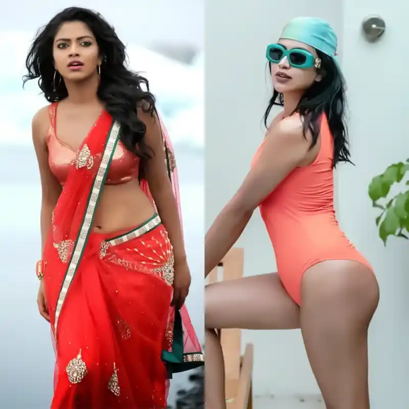 amala paul saree swimsuit bikini level cross aadai actress