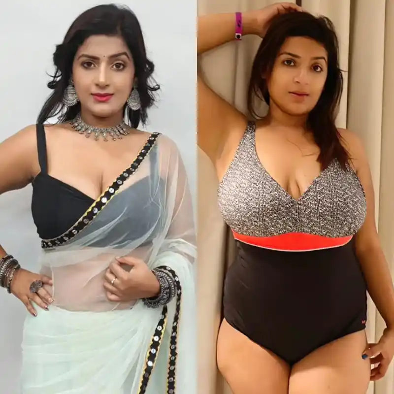 ayushi bhowmick bikini saree Indian web series actress