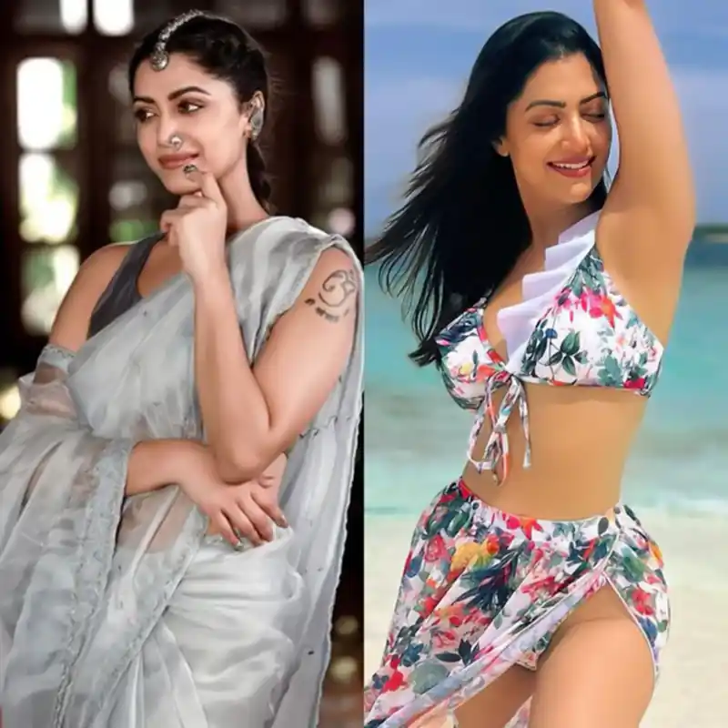 mamta mohandas bikini saree malayalam actress