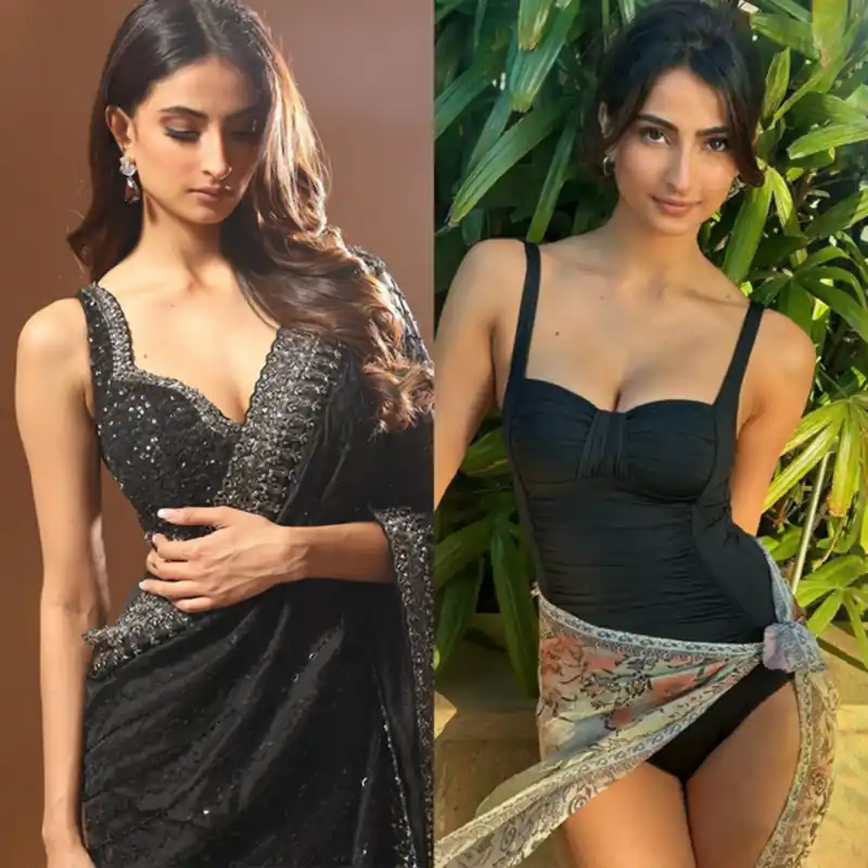 palak tiwari saree swimsuit bijlee bijlee actress