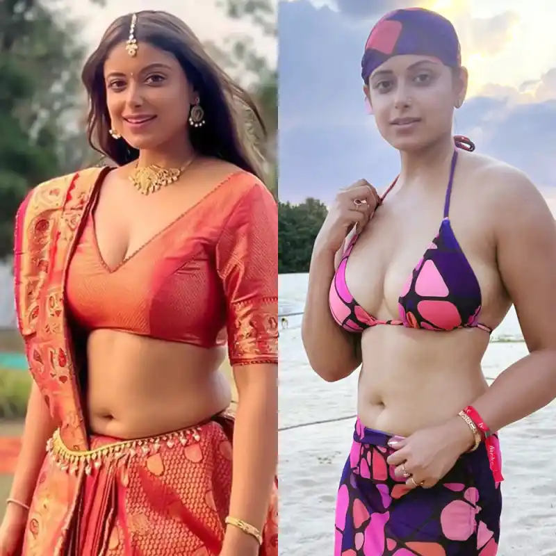 sneha paul bikini saree ullu chawl house actress