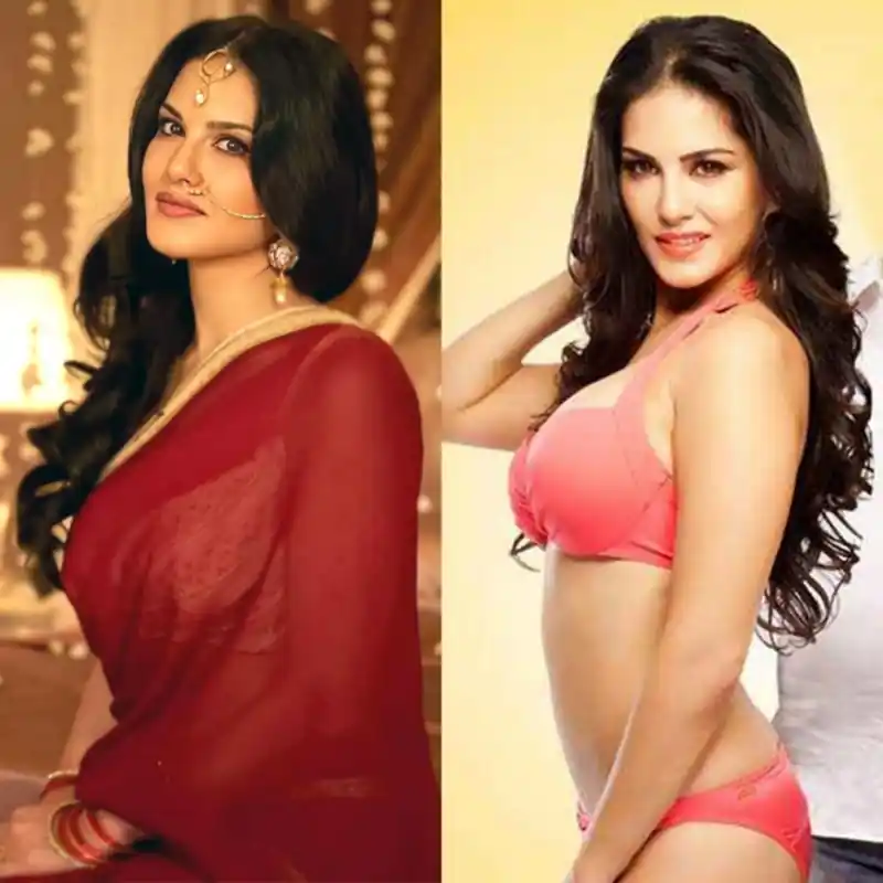 sunny leone saree bikini hot actress 9