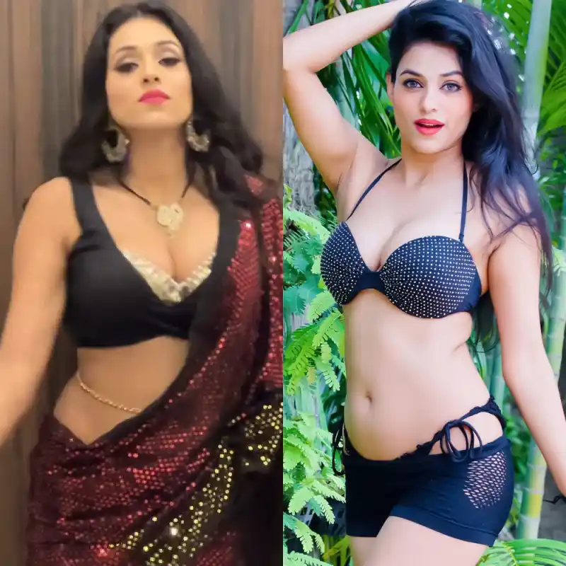 divya ralhan bikini saree hot indian dancer