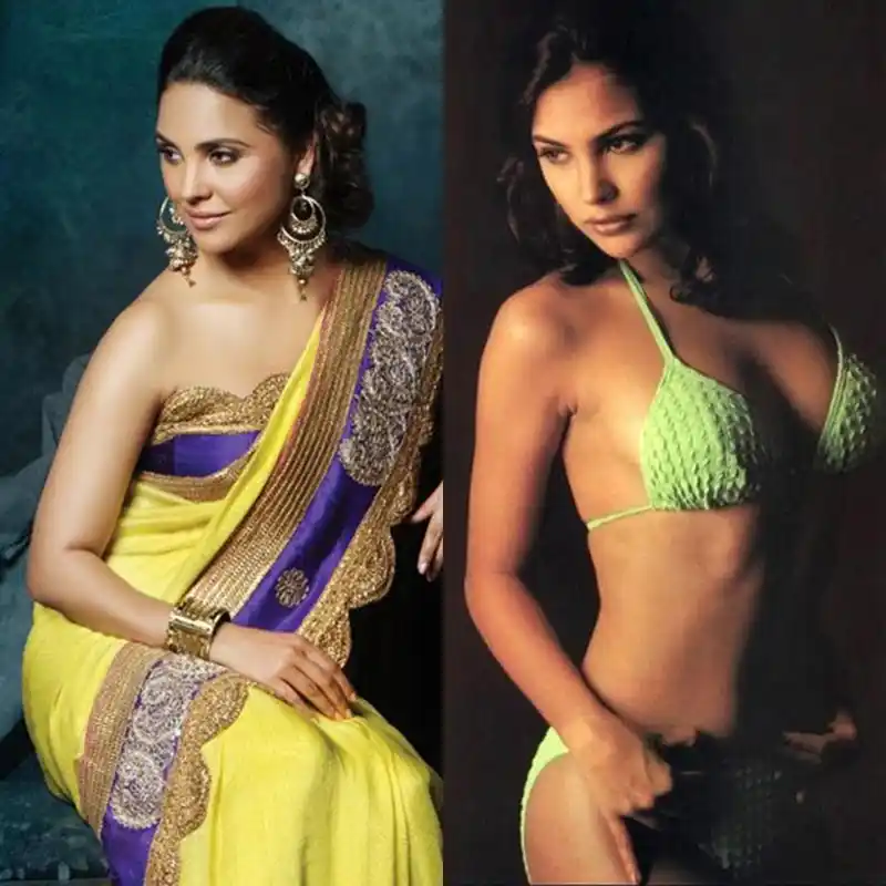 lara dutta saree bikini hot bollywood actress