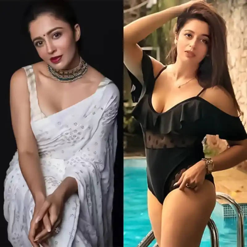 nehha pendse saree swimsuit may i come in madam actress