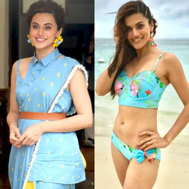 taapsee saree bikini hot actress (3)