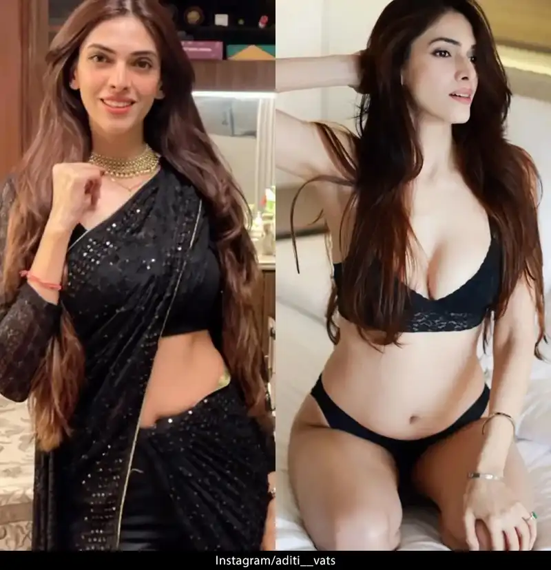 aditi vats bikini black saree sexy body miss india finalist