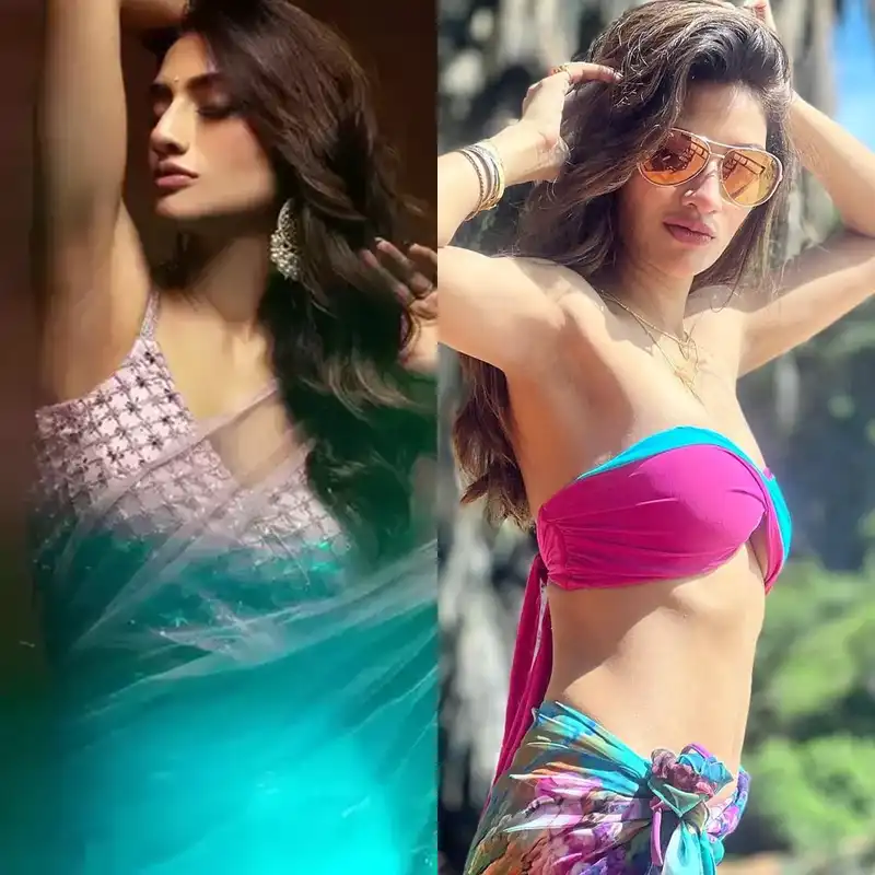 nusrat jahan saree bikini hot bengali actress