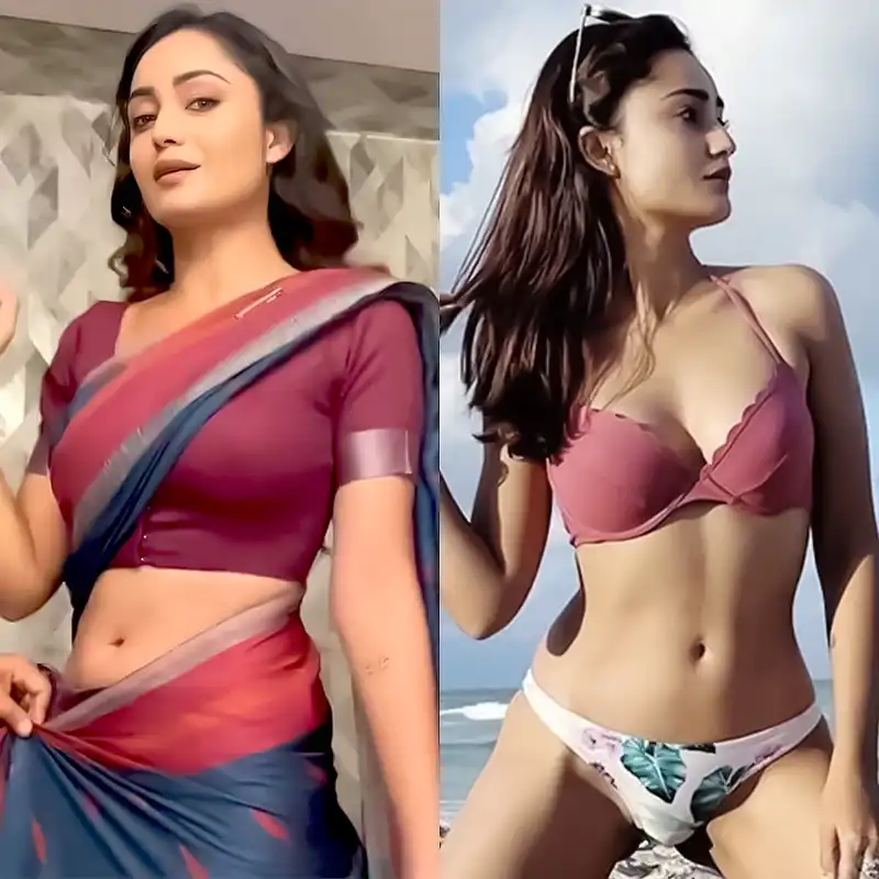 tridha choudhury bikini sexy body saree aashram actress