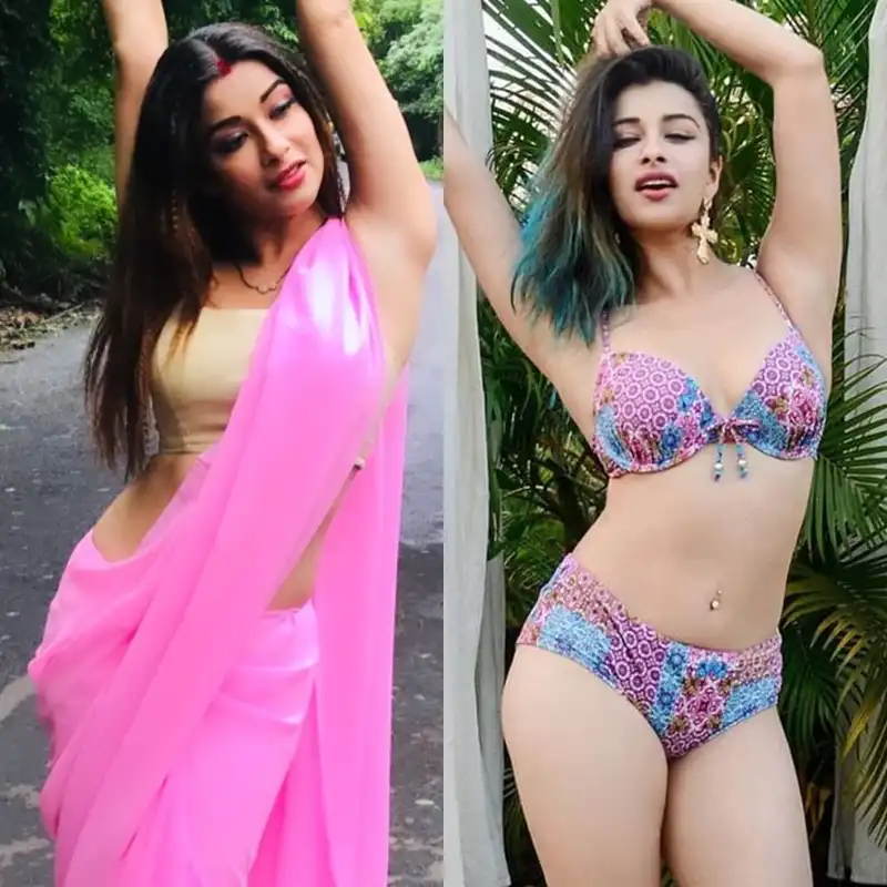 nyraa banerjee bikini saree bigg boss 18 contestant