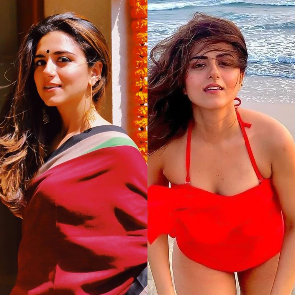 ridhi dogra red swimsuit saree the sabarmati report actress