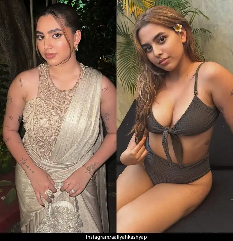 aaliyah kashyap bikini saree cleavage curvy indian youtuber