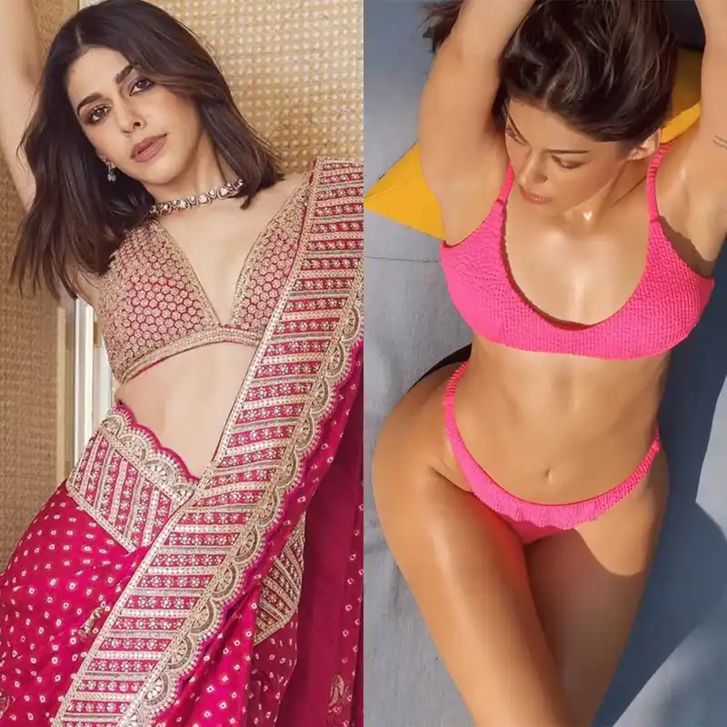 alaya f pink bikini saree sexy body jawaani jaaneman actress