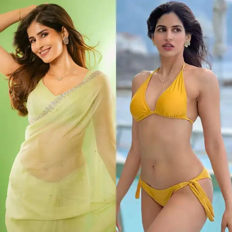 sakshi malik bikini saree yellow sexy body