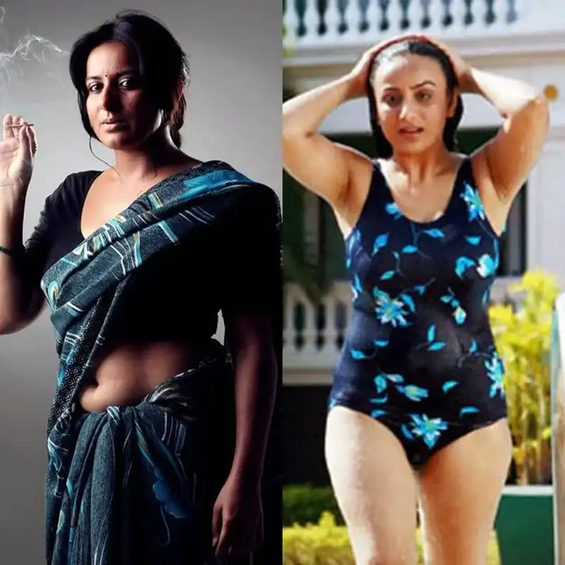 pooja gandhi black saree bikini Dandupalya actress